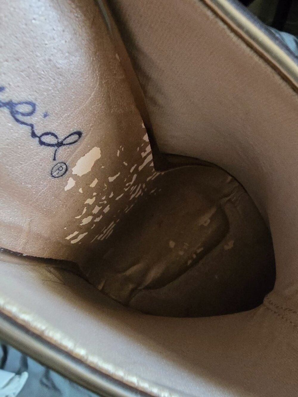 Qupid Rose Gold Mule Heels (7) - Picture 5 of 5